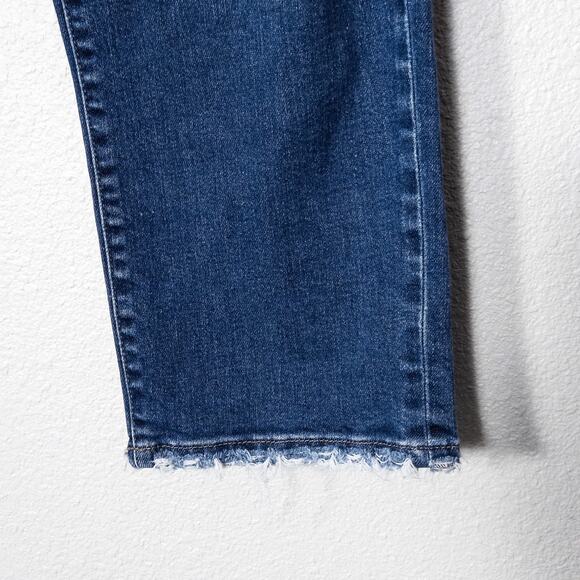 Flying Monkey High Rise Button Fly Distressed Jeans 28 Raw Hem Streetstyle - Picture 6 of 10